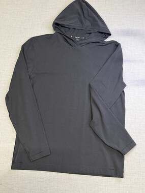 Public Rec Men's Go-To Hoodie Black Pima Cotton Blend Pullover